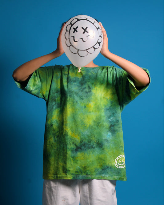 Forest mist Tie Dye Oversized T-shirt